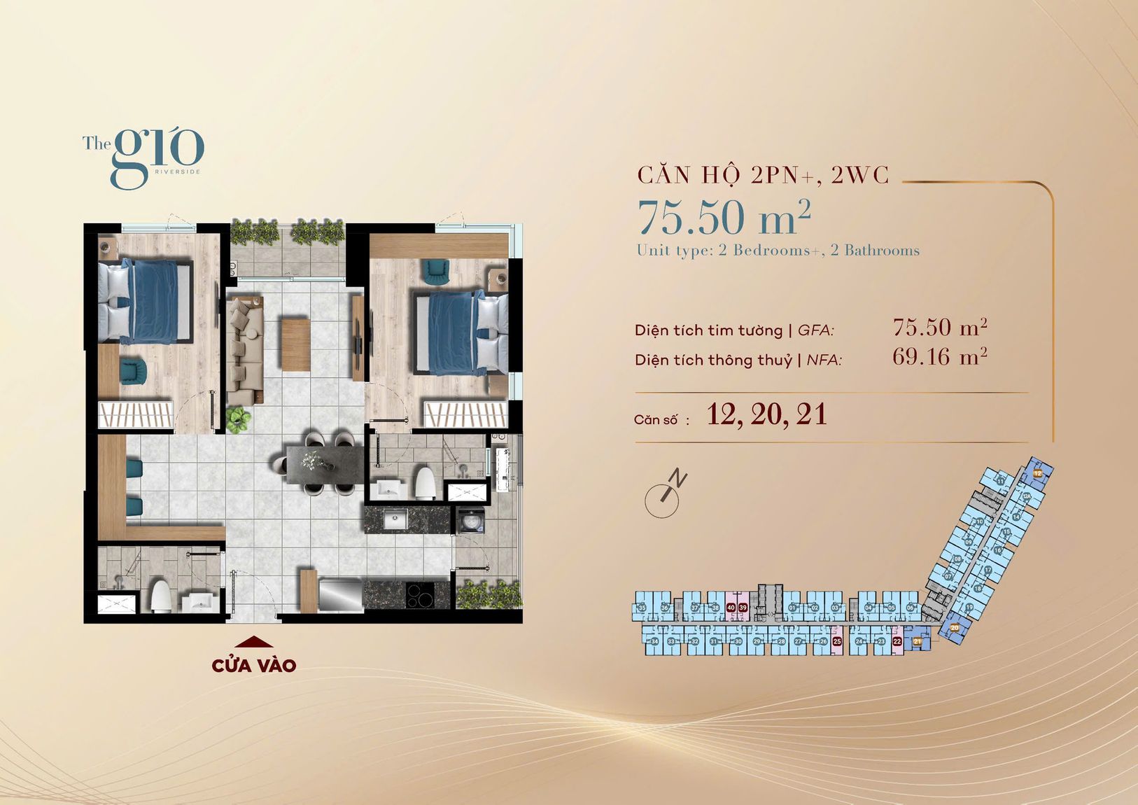 Layout Căn Hộ 3PN